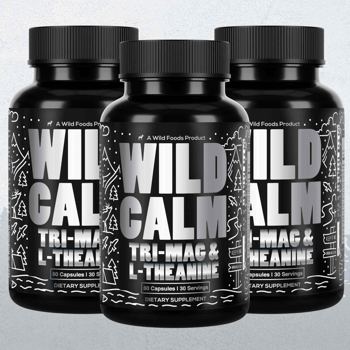 Wild Tri-Mag – Triple Magnesium Complex for Sleep w/L Theanine