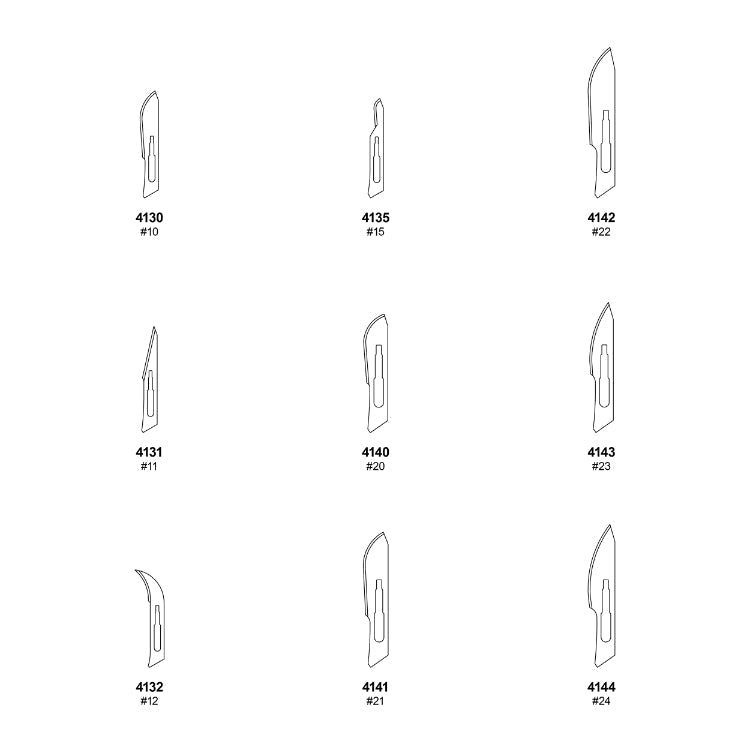 Dynarex Medi-Cut Sterile Blades, 100ea/bx (100 Count)