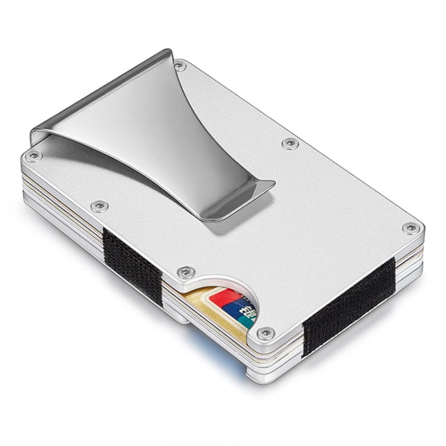 RFID Aluminum Elastic Wallet