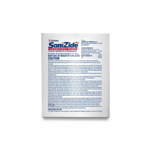 SaniZide Plus® Surface Disinfectant Wipes