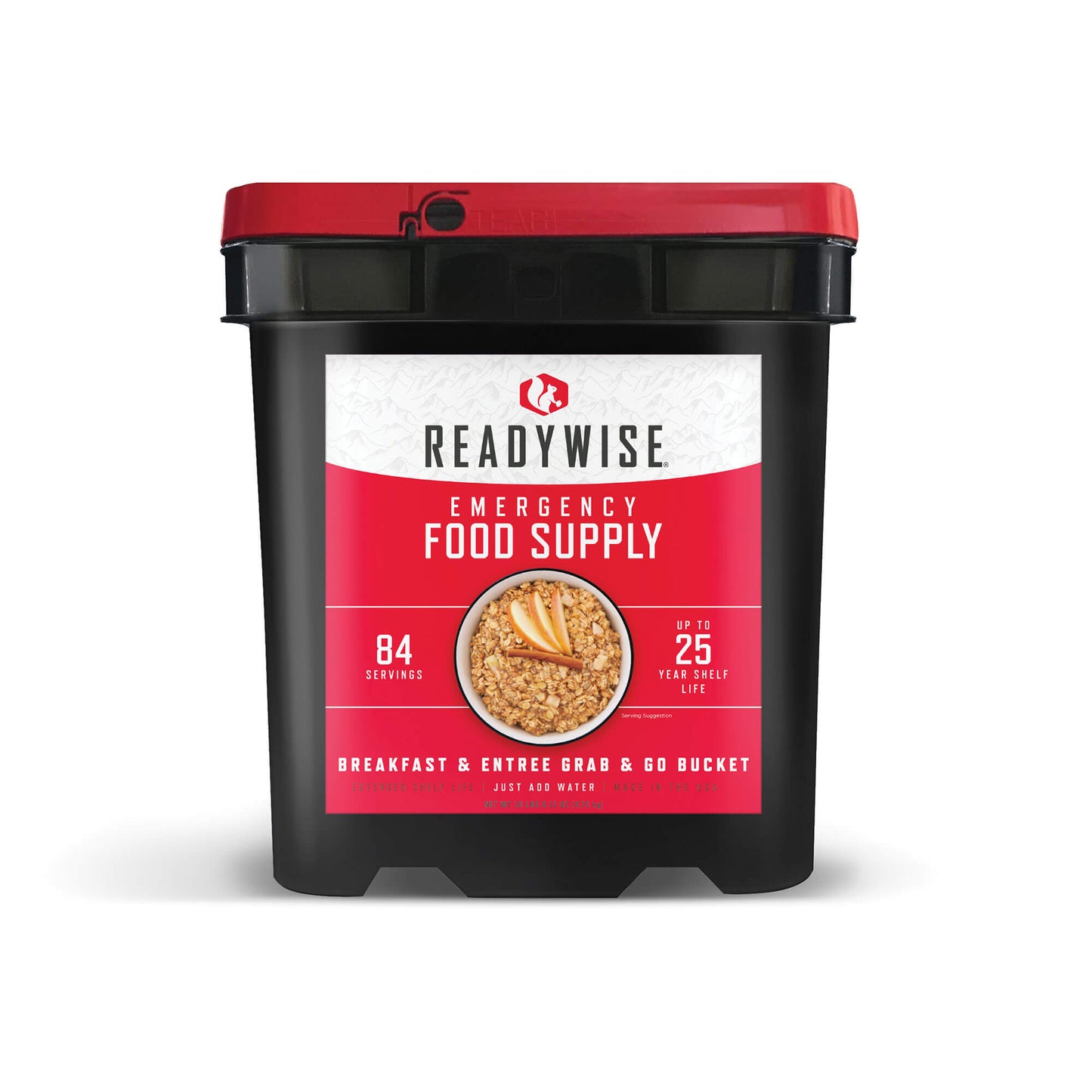 ReadyWise | 84 Serving Breakfast & Entree Grab & Go Bucket