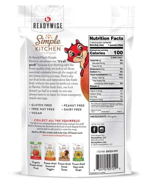 ReadyWise | Freeze-Dried Mango - 6 Pack