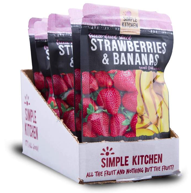 ReadyWise | Freeze-Dried Strawberries & Bananas - 6 Pack