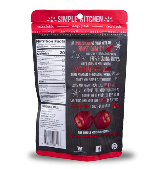 ReadyWise | Freeze-Dried Sweet Apples - 6 Pack