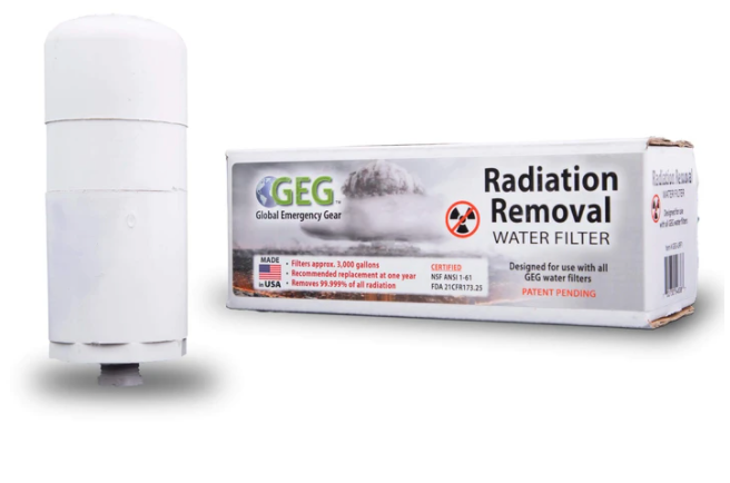Radiation Removal Water Filter Kit for use with ReadyWise Food Buckets