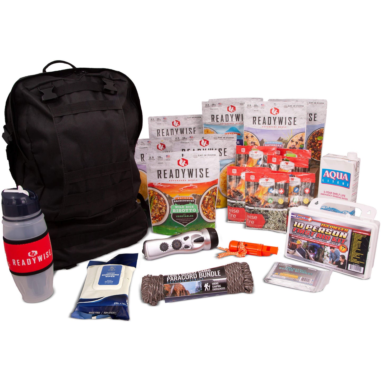 ReadyWise | Complete 2-Day Emergency Survival Backpack