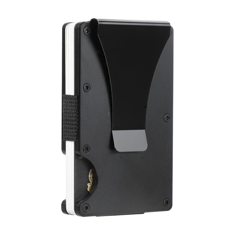 RFID Aluminum Elastic Wallet
