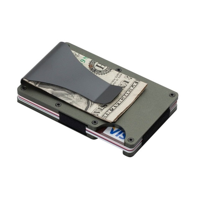 RFID Aluminum Elastic Wallet