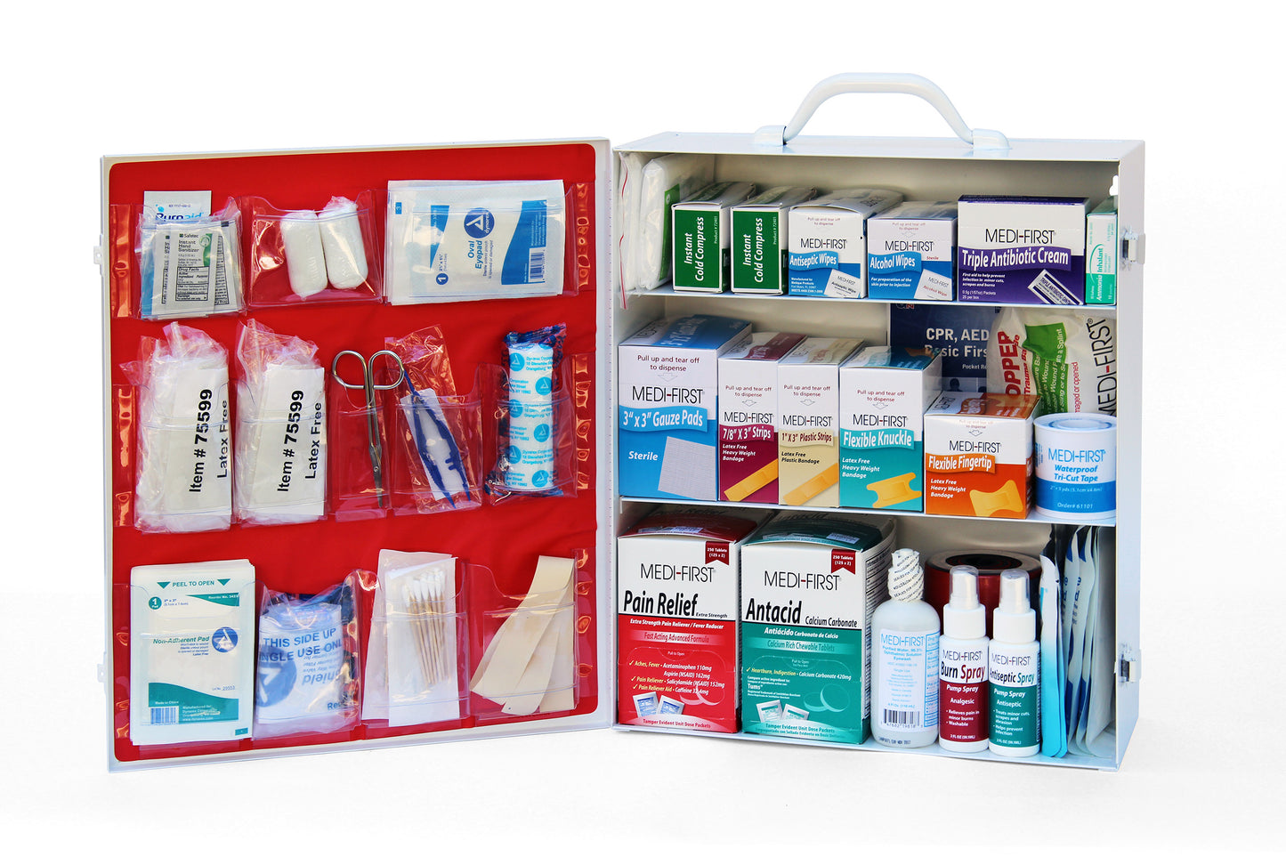 Medique | 3-Shelf ANSI Class B Filled Metal Cabinet