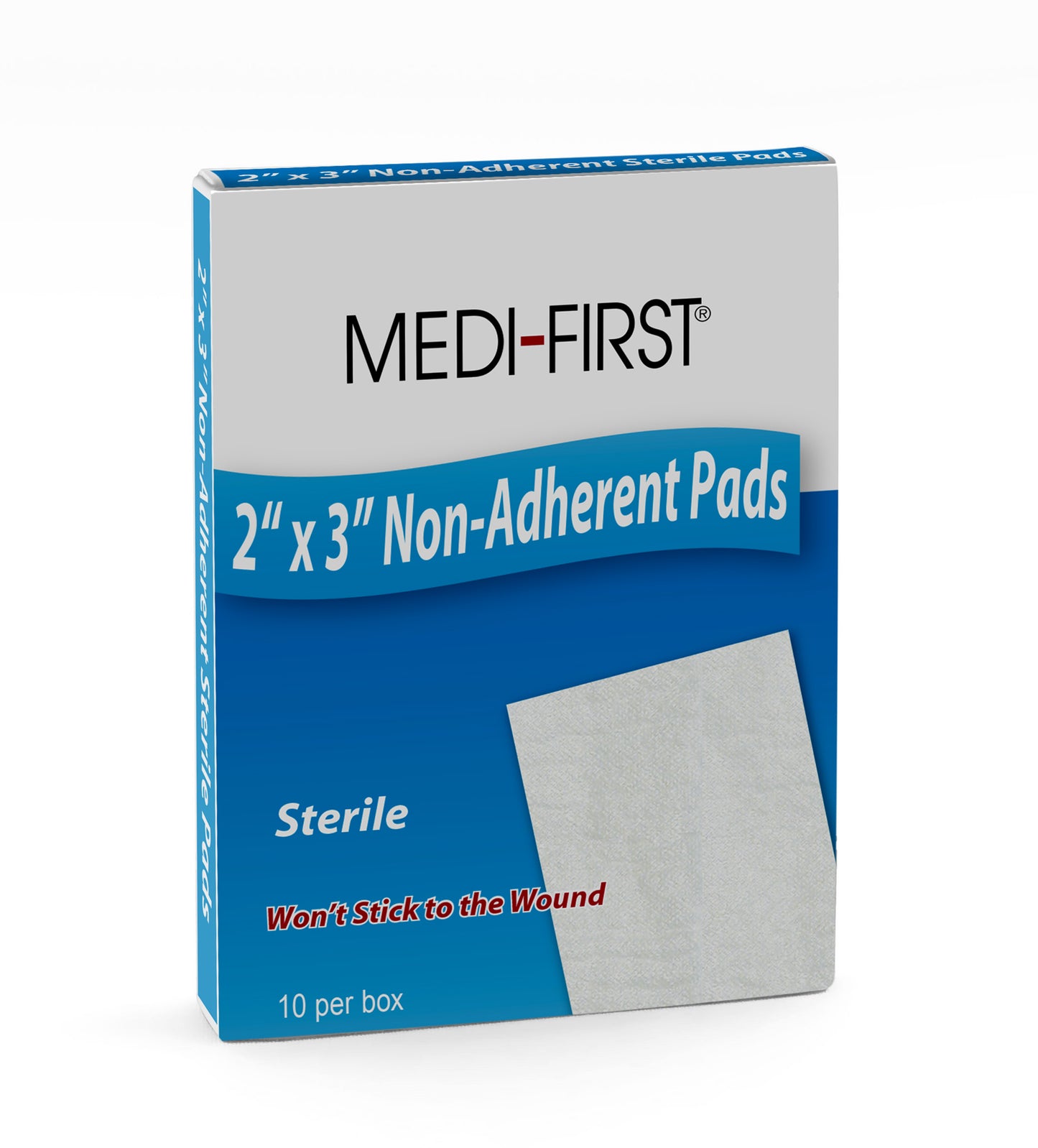 Non Adherent Absorbent Pad 2" x 3" Pack of 10