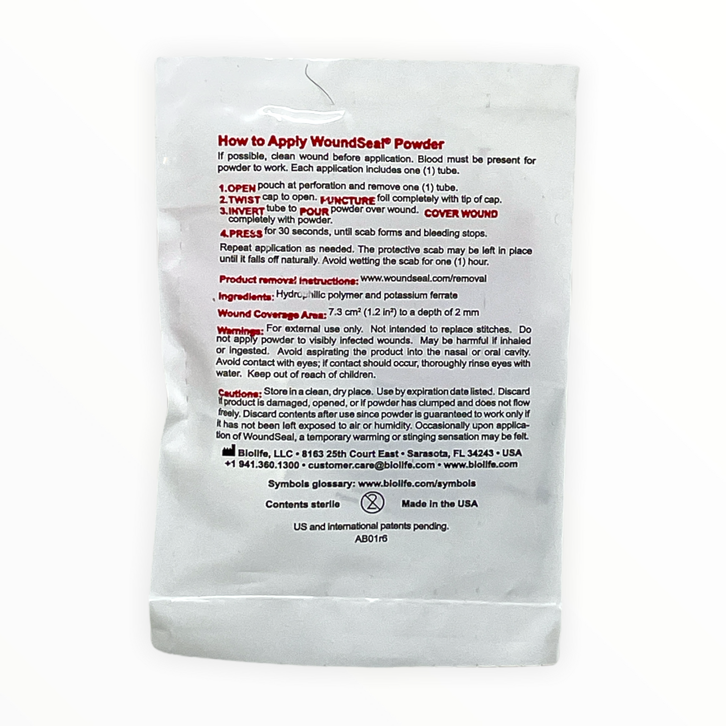 Wound Seal, Potassium Salt, Waterproof No, PK 2