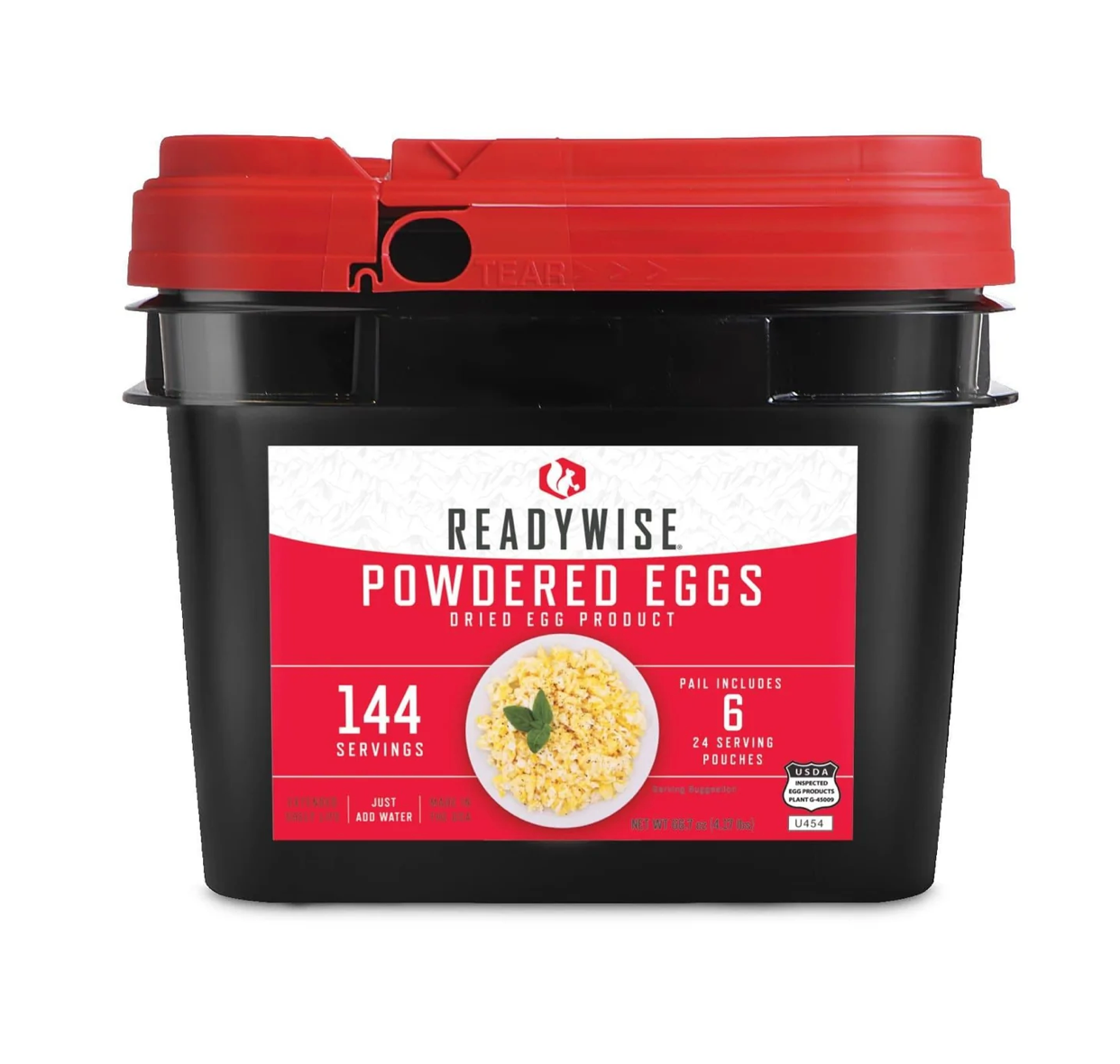 ReadyWise | Emergency Freeze Dried Powdered Eggs - 144 Servings