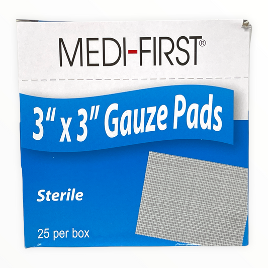 Sterile Gauze Pads 3” x 3”