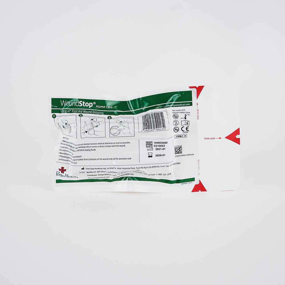 Persys Medical WoundStop Home Care - no Pressure bar (10cm x 12cm non-adherent pad) (Case of 200)