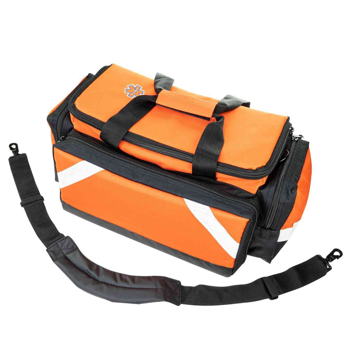 LINE2design First Aid Deluxe EMS Elite Medical Trauma Bag EMT Paramedic with Shoulder Straps & Reflective Trim