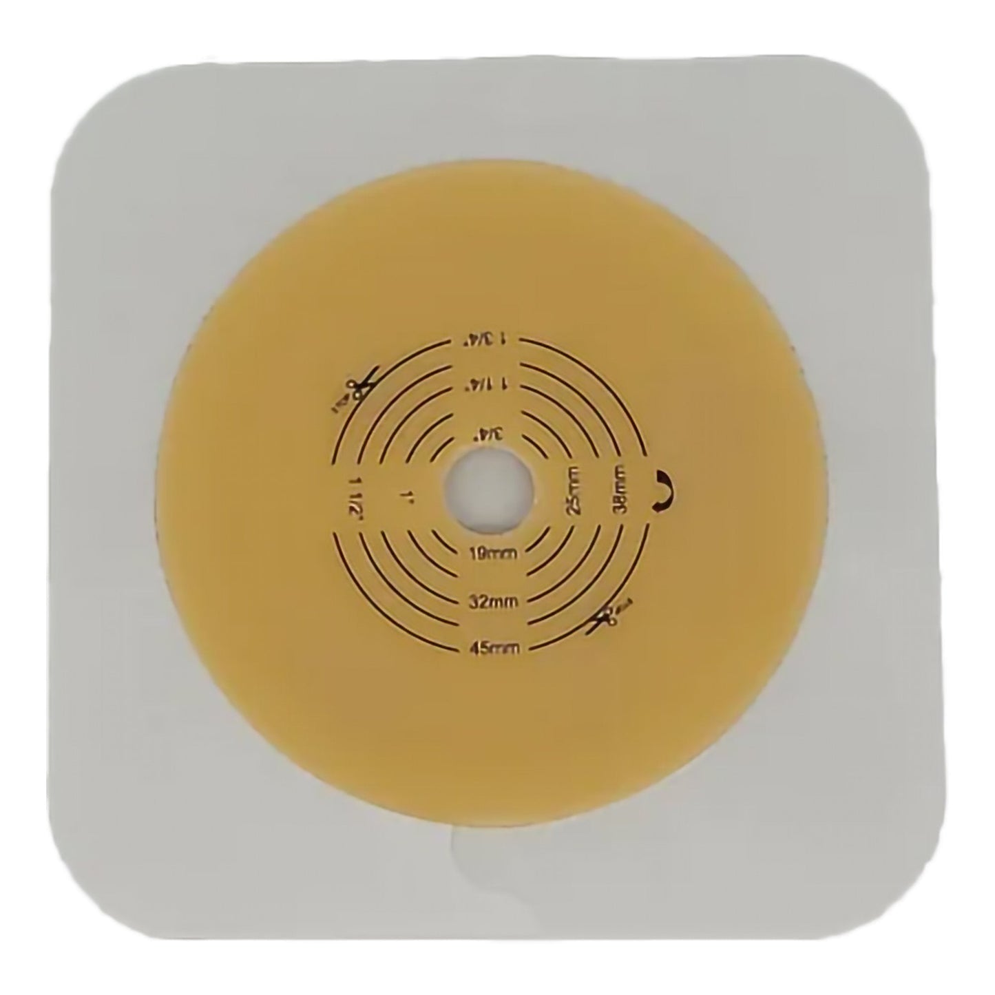 Safe N Simple 2- Piece Wafer Extended Wear with Tape Collar White 57mm 2 1/4" Flange Cut to Fit (40 Count)