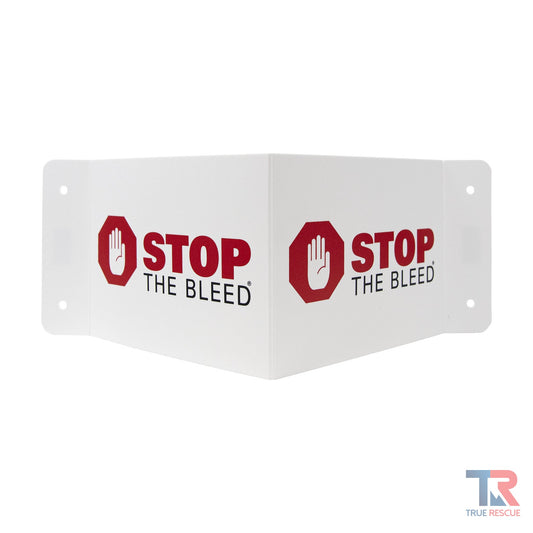 3-Way STOP THE BLEED Flexible 3D Wall Sign