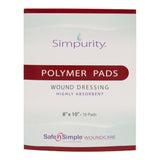 Safe N Simple Simpurity Highly Absorbent Polymer Pads Wound Dressing (80 Count)