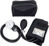 LINE2design Blood Pressure Cuff - School Safety Deluxe Aneroid Sphygmomanometer with Cuff and Carrying Case Trauma Kits Adult Large -Black