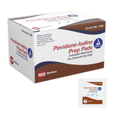 Dynarex Povidone Iodine Prep Pad, Medium, 100/bx, 10bxs/case (1000 Count)