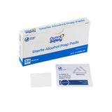 Dynarex Alcohol Prep Pad - Sterile, Medium, 24/bx, 100bxs/case (2400 Count)