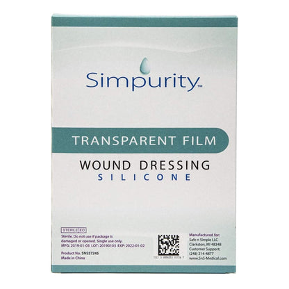 Safe N Simple Simpurity Transparent Film Wound Dressing (192 Count)