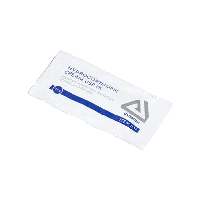 Dynarex Hydrocortisone Cream, 0.9 g Foil Packet, 6/bx, 100bxs/case (600 Count)