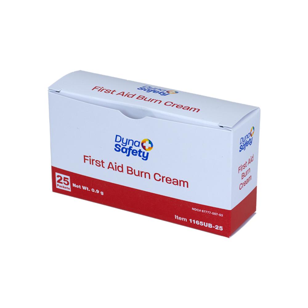 Dynarex First Aid Burn Cream, 0.9 g Foil Packet, 25/bx, 72bxs/case (1800 Count)