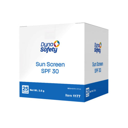 Dynarex Sunscreen, 3.5 g Sachet, 25/bx, 24bxs/case (600 Count)