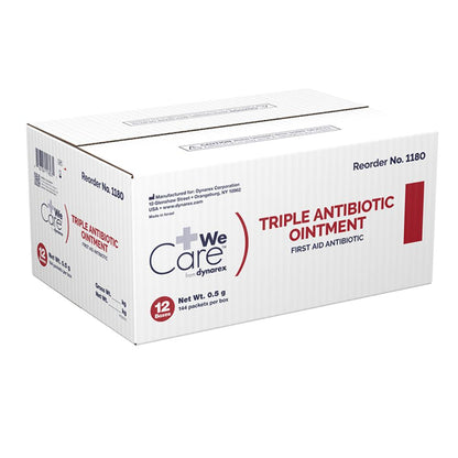 Dynarex Triple Antibiotic Ointment, 0.5 g Foil Packet, 144/bx, 12bxs/case (1728 Count)
