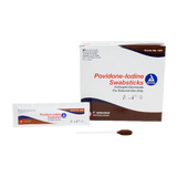 Dynarex Povidone Iodine Swabsticks, 1 Swabstick per Packet, 10 bxs/case (500 Count)