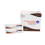 Dynarex Povidone Iodine Swabsticks, 1 Swabstick per Packet, 10 bxs/case (500 Count)