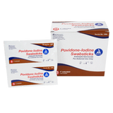 Dynarex Povidone Iodine Swabsticks, 3 Swabsticks per Packet, 10bxs/case (250 Count)