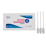 Dynarex Alcohol Swabsticks, 4", 3 Swabsticks per Packet, 10bxs/case (250 Count)