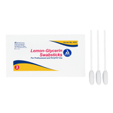 Dynarex Lemon-Glycerin Swabsticks, 3 Swabsticks per Packet, 10bxs/case (250 Count)