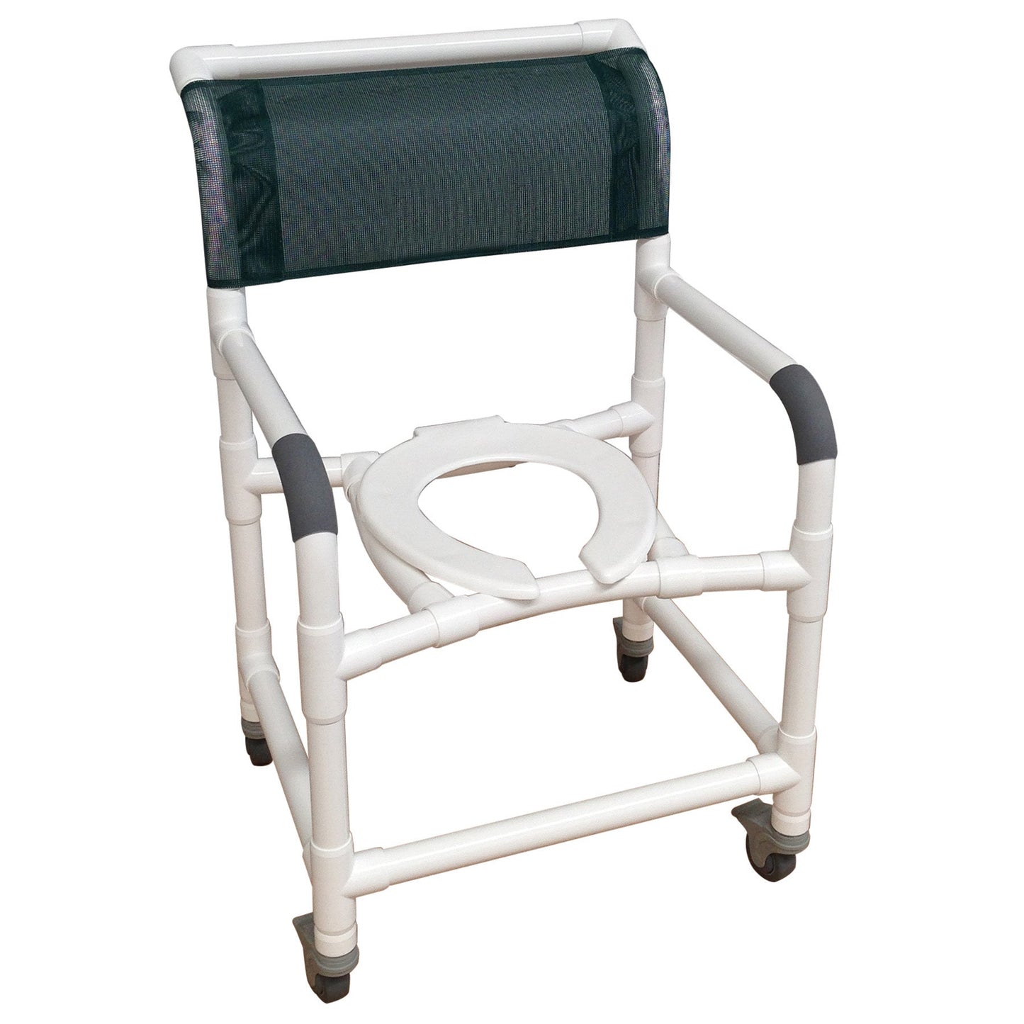 MJM Mid-Size 122-3TL Shower Chair With Total Lock Casters