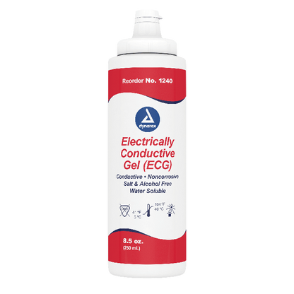 Dynarex Electrically Conductive Gel (ECG), 8.5 oz. Bottle, 12/case (12 Count)