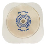 Safe N Simple 2- Piece Wafer Standard Wear Tape Collar White 1 3/4" Flange Cut to Fit (80 Count)