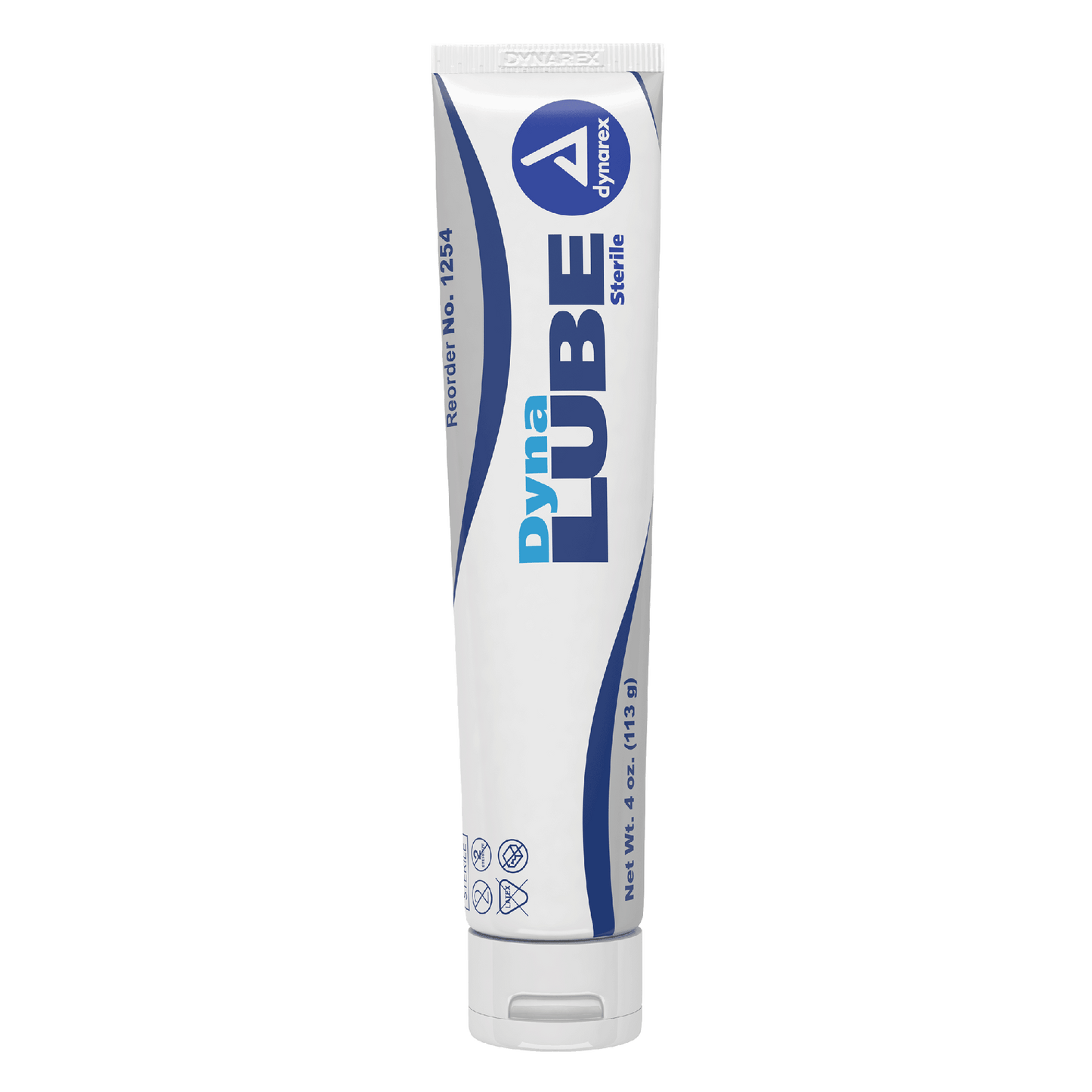 Dynarex DynaLube Lubricating Jelly - Sterile, 4 oz. Tube, 12ea/bx, 6bxs/case (72 Count)