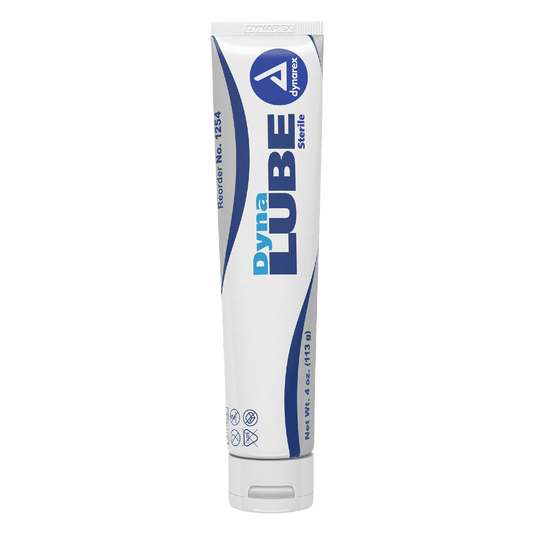 Dynarex DynaLube Lubricating Jelly - Sterile, 4 oz. Tube, 12ea/bx, 6bxs/case (72 Count)
