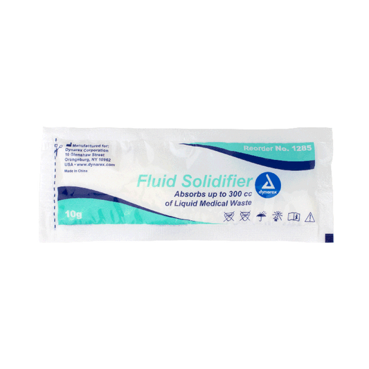 Dynarex Fluid Solidifier, 10g Pouch, 200pcs/case (200 Count)