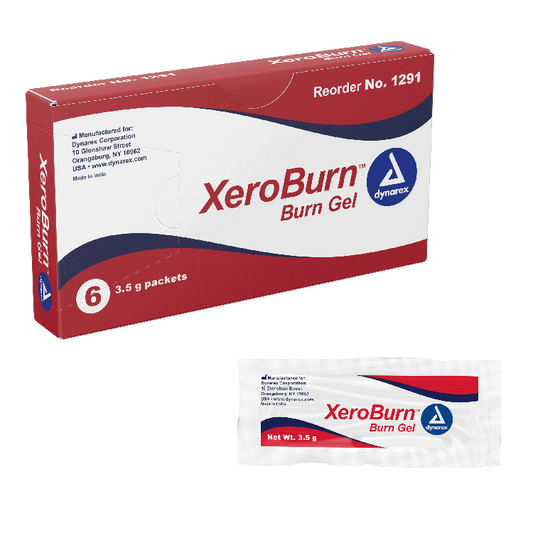 Dynarex XeroBurn Burn Gel, 3.5 g Packet, 6ea/case, 100bxs/case (600 Count)