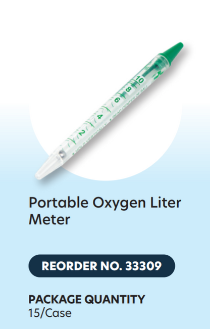 Dynarex Resp-O2 Portable Oxygen Liter Meter (15 Count)