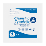 Dynarex Cleansing Towelettes, 5" x 7", 100ea/bx, 10bxs/case (1000 Count)