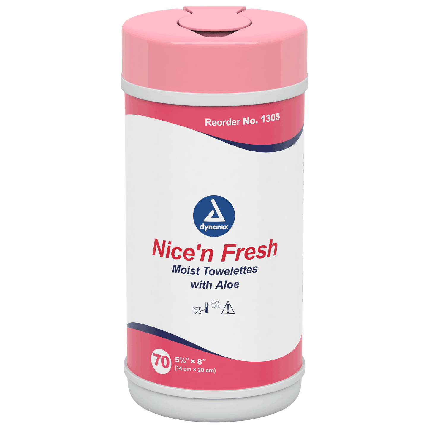 Dynarex Nice'n Fresh Towelette, 5.5" x 8", 18can/case (1260 Count)