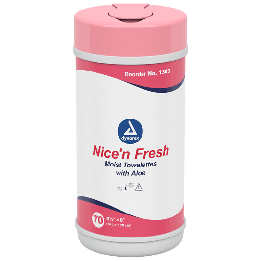 Dynarex Nice'n Fresh Towelette, 5.5" x 8", 18can/case (1260 Count)