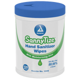 Dynarex Instant Hand Sanitizer, 5.9" x 7.5" Wipes, 12can/case (1620 Count)