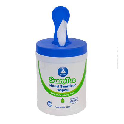 Dynarex Instant Hand Sanitizer, 5.9" x 7.5" Wipes, 12can/case (1620 Count)