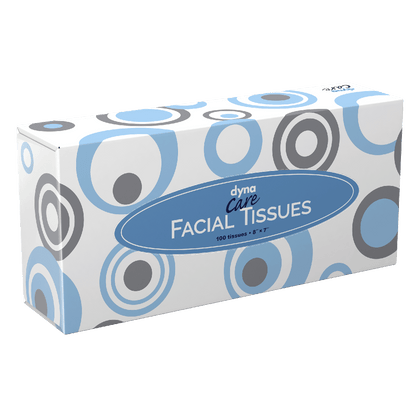 DynaCare Facial Tissues, 8" x 7", 30bxs/case (30 Count)