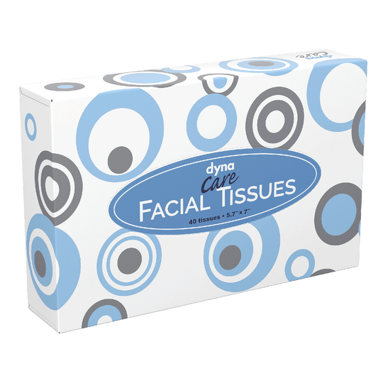 DynaCare Facial Tissues, 5.7" x 7", 200bxs/case (8000 Count)